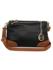 Mia Tomazzi Skórzana torebka w kolorze czarno-brązowym - 25 x 15 x 10 cm rozmiar: onesize. Brązowe torebki klasyczne damskie Mia Tomazzi, bez wzorów, z materiału, bez dodatków. Za 260.99 zł.