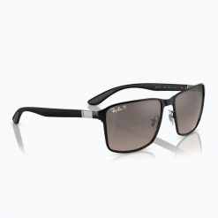 Okulary przeciwsłoneczne Ray-Ban RB 3721 Polarized+ Lenses. Czarne okulary przeciwsłoneczne męskie Ray-Ban, z tworzywa sztucznego. Za 839.99 zł.