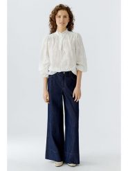 Oui Bluzka w kolorze białym rozmiar: 40. Białe bluzki damskie Oui, bez wzorów, z bawełny, bez kołnierzyka, bez ramiączek. Za 295.99 zł.