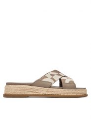 DKNY Espadryle Binna K2639436 Beżowy. Brązowe espadryle damskie DKNY, bez wzorów, z materiału, bez obcasa. Za 579.99 zł.