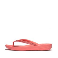 Klapki damskie FitFlop Iqushion Sparkle TPU. Brązowe klapki damskie FIT FLOP, bez wzorów, bez obcasa. Za 322.00 zł.