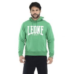 Bluza Leone 1947 Apparel Big Logo z lekkiej bawełny. Zielone bluzy bez kaptura męskie LEONE 1947 APPAREL, bez wzorów, z bawełny, sportowe, bez kołnierzyka, bez ramiączek. W wyprzedaży za 134.59 zł.