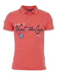 Peak Mountain Koszulka polo w kolorze pomarańczowym rozmiar: M. Pomarańczowe koszulki polo męskie Peak Mountain, m, z aplikacjami, z bawełny, bez ramiączek. Za 100.99 zł.
