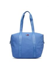 Tommy Jeans Torebka Tjw Ess Daily Tote AW0AW19039 Niebieski. Niebieskie torebki klasyczne damskie Tommy Jeans, bez wzorów, z jeansu, bez dodatków. Za 329.99 zł.