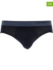 COTONELLA Slipy (2 pary) w kolorze czarnym rozmiar: XL. Czarne slipki męskie Cotonella, bez wzorów. Za 52.99 zł.