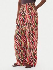 LOLA CASADEMUNT Spodnie materiałowe MS2614027 Kolorowy Wide Leg. Spodnie materiałowe damskie lola casademunt, bez wzorów, z materiału. Za 627.99 zł.