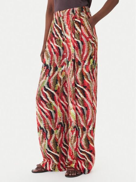 LOLA CASADEMUNT Spodnie materiałowe MS2614027 Kolorowy Wide Leg. Spodnie materiałowe damskie lola casademunt, bez wzorów, z materiału. Za 480.99 zł.