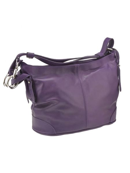 ORE10 Skórzana torebka "Roers" w kolorze fioletowym - 34 x 24 x 12 cm rozmiar: onesize. Różowe torebki klasyczne damskie ORE10, bez wzorów, z materiału, bez dodatków. Za 304.99 zł.