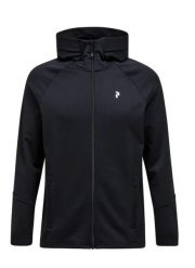 Bluza rozpinana Peak Performance Rider Essentials Zip Hood. Czarne bluzy z kapturem męskie Peak Performance, l, z elastanu. Za 566.49 zł.
