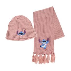 Czapki i szaliki Stitch. Czerwone czapki męskie Disney, bez wzorów. Za 101.65 zł.