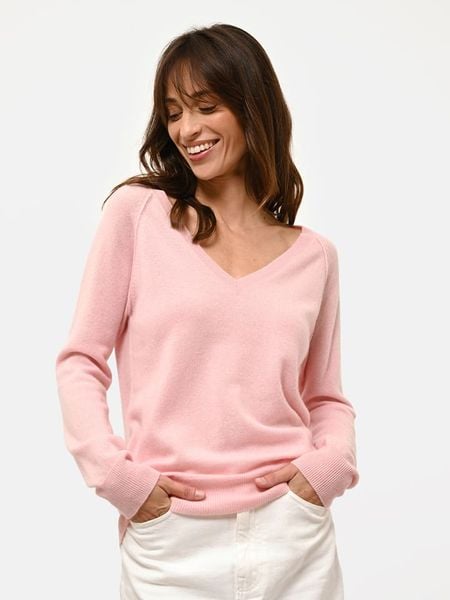 Just Cashmere Kaszmirowy sweter "Phoebe" w kolorze jasnoróżowym rozmiar: L. Różowe swetry klasyczne damskie Just Cashmere, l, z kaszmiru, bez kołnierzyka. Za 356.45 zł.