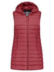Geographical Norway Kamizelka pikowana "Vatikolor" w kolorze bordowym rozmiar: L. Czerwone kamizelki damskie Geographical Norway, l. Za 143.56 zł.