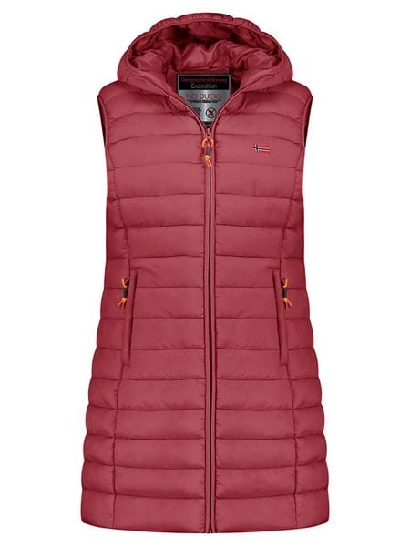 Geographical Norway Kamizelka pikowana "Vatikolor" w kolorze bordowym rozmiar: XXL. Czerwone kamizelki damskie Geographical Norway, xxl. Za 141.45 zł.