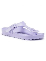 Birkenstock Japonki Gizeh EVA 1017995 Fioletowy. Fioletowe klapki damskie Birkenstock, bez wzorów, z tworzywa sztucznego, bez obcasa. Za 149.99 zł.
