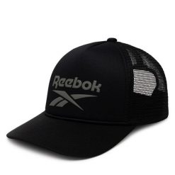 Czapka z daszkiem Reebok. Czarne czapki męskie Reebok, bez wzorów. Za 79.99 zł.