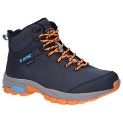 Buty trekkingowe męskie Hi-Tec Raven Mid Wp. Niebieskie buty trekkingowe męskie Hi-tec, z materiału, bez zapięcia, trekkingowe. Za 529.99 zł.
