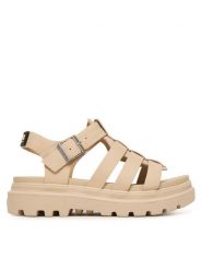 Palladium Sandały Pallacruise Fisherman 94462-217-M Beżowy. Brązowe sandały damskie Palladium, bez wzorów, z materiału, bez obcasa, na płaskiej podeszwie. Za 459.99 zł.