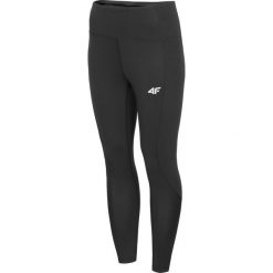 Legginsy treningowe damskie SPDF304 - głęboka czerń. Legginsy damskie 4f, bez wzorów, z dzianiny. W wyprzedaży za 79.99 zł.
