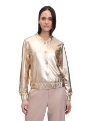 BETTY & CO Kurtka w kolorze złotym ze skóry syntetycznej rozmiar: 38. Żółte kurtki damskie Betty & Co., bez wzorów, ze skóry, bez kaptura. Za 149.95 zł.