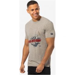 Koszulka z krótkim rękawkiem męska SUPER.NATURAL Energy Tee. Brązowe t-shirty sportowe męskie Super.natural, na zimę, m, z materiału, bez ramiączek, do biegania. Za 299.99 zł.