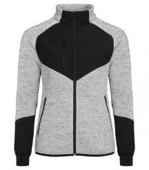 Clique Haines Women Ciepła bluza polarowa z elementami softshell. Szare kurtki softshell damskie CLIQUE, xl, bez wzorów, z polaru, bez kaptura. Za 284.54 zł.