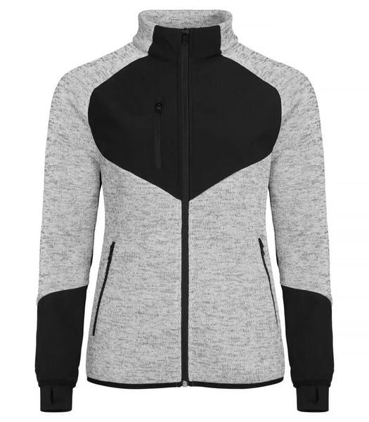 Clique Haines Women Polarowa kurtka z softshellem. Szare kurtki damskie CLIQUE, m, bez wzorów, z polaru, bez kaptura. Za 284.91 zł.