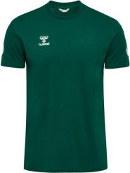 Koszulka Hummel Go 2.0 Chevron. Zielone t-shirty sportowe męskie HUMMEL, l, z bawełny, bez ramiączek, do piłki nożnej. Za 137.50 zł.