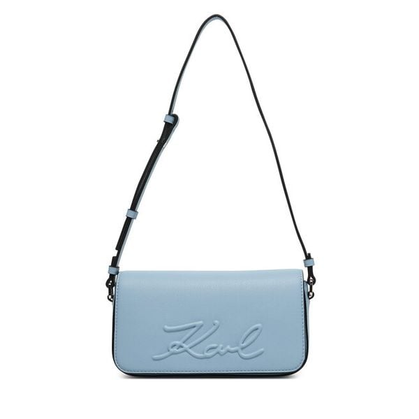 Torebka KARL LAGERFELD. Niebieskie torebki klasyczne damskie Karl Lagerfeld, bez wzorów, bez dodatków. Za 649.99 zł.