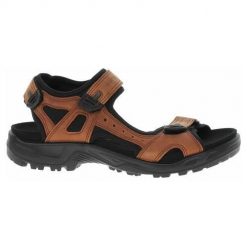 Buty trekkingowe męskie Ecco Offroad Sierra. Brązowe buty trekkingowe męskie ECCO, z materiału, bez zapięcia, trekkingowe. Za 804.00 zł.