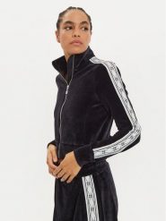 Hugo Bluza 50522805 Czarny Regular Fit. Czarne bluzy bez kaptura damskie Hugo, xs, z bawełny. Za 389.99 zł.