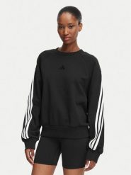 Adidas Bluza Kit 3-Stripes KV9857 Czarny Regular Fit. Czarne bluzy bez kaptura damskie Adidas, xs, z bawełny. Za 279.99 zł.