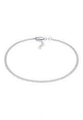 Elli Damski łańcuszek pancerka Basic regulowany w srebrze 925 Sterling Silver Bransoletki na nogę 1 ct. Szare bransoletki damskie Elli, srebrne. Za 249.89 zł.