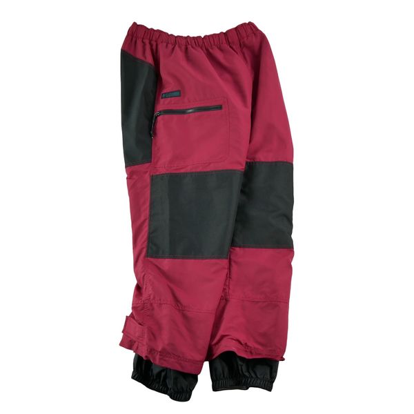Second life - Męskie wodoodporne czerwone spodnie - Jak nowy. Czerwone spodnie materiałowe męskie Columbia, bez wzorów, z materiału, sportowe. Za 212.96 zł.