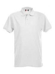 Clique Stretch Premium Polo – Wysokiej jakości rozciągliwa koszulka polo. Białe koszulki polo męskie CLIQUE, m, bez wzorów, bez ramiączek. Za 153.08 zł.