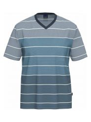 Ammann Koszulka piżamowa w kolorze granatowym rozmiar: XXL. Niebieskie piżamy męskie Ammann, xxl, bez wzorów, z bawełny, bez ramiączek. Za 74.63 zł.