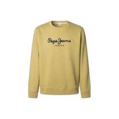 Bluza Pepe Jeans Macbeth Plain. Brązowe bluzy bez kaptura męskie Pepe Jeans, m, z jeansu. Za 206.60 zł.