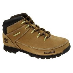 Buty zimowe Timberland Euro Sprint Hiker A122I brązowe. Brązowe buty trekkingowe męskie na zimę, ze skóry, przed kolano, bez zapięcia, do biegania. Za 1,054.80 zł.