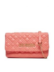 LOVE MOSCHINO Torebka JC4097PP1MLA0464 Koralowy. Pomarańczowe torebki klasyczne damskie Love Moschino, bez wzorów, ze skóry, wizytowe, bez kołnierzyka, bez ramiączek. Za 379.99 zł.