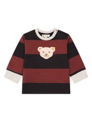 Steiff Bluza w kolorze czarno-bordowym rozmiar: 62. Czarne bluzy i bluzki niemowlęce Steiff, bez wzorów, bez ramiączek, bez kaptura. Za 65.85 zł.