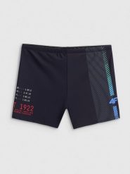 4F Kąpielówki męskie - czarne XL. Czarne kąpielówki męskie 4f, m, bez wzorów, na fitness i siłownię. Za 69.99 zł.