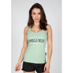 Verona Top bez rękawów - Zielony. Zielone topy damskie GORILLA WEAR, bez wzorów, bez kołnierzyka. Za 147.00 zł.