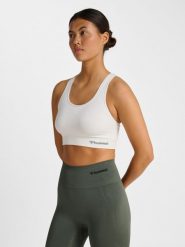 Stanik fitness cardio Hummel hmltif. Fioletowe biustonosze sportowe damskie HUMMEL, bez wzorów, z materiału. Za 190.00 zł.