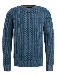 PME Legend Sweter w kolorze niebieskim rozmiar: XL. Niebieskie swetry męskie PME Legend, xl, bez wzorów, z bawełny, bez kołnierzyka. Za 280.44 zł.