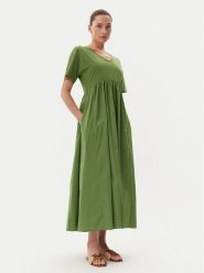 Weekend Max Mara Sukienka codzienna Brozno 2515621082 Zielony Relaxed Fit. Zielone sukienki damskie Weekend Max Mara, na co dzień, s, bez wzorów, z bawełny, bez kołnierzyka, bez ramiączek, proste. Za 1,219.00 zł.