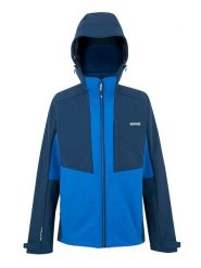 Regatta Kurtka softshellowa "Hewitts" w kolorze niebieskim rozmiar: L. Niebieskie kurtki outdoor męskie Regatta, l, bez wzorów, z materiału, bez kaptura. Za 282.80 zł.