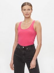 Vero Moda Top Maxi 10185110 Różowy Regular Fit. Czerwone topy damskie Vero Moda, s, bez wzorów, z bawełny, bez kołnierzyka. Za 59.99 zł.