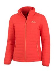 Westfjord Kurtka puchowa "Reykir" w kolorze koralowym rozmiar: L. Czerwone kurtki damskie Westfjord, l, bez wzorów, z puchu, bez kaptura. Za 240.99 zł.
