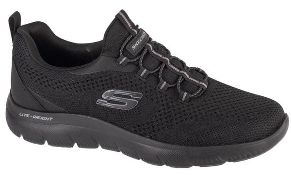 Buty Mężczyzna Skechers Summits Tallo czarny. Czarne buty wizytowe męskie Skechers, z gumy, bez zapięcia. Za 249.99 zł.