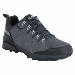 Buty trekkingowe męskie Jack Wolfskin Refugio Texapore Low. Czarne buty trekkingowe męskie Jack Wolfskin, z materiału, bez zapięcia, trekkingowe. Za 648.00 zł.