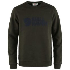 Sweter męski Fjallraven Logo. Niebieskie swetry męskie Fjällräven, m, bez wzorów, z bawełny, bez kołnierzyka. Za 556.60 zł.